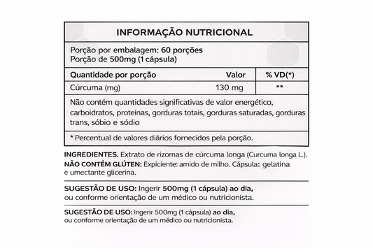 Cúrcuma Longa Unic Pharma 60 Cápsulas