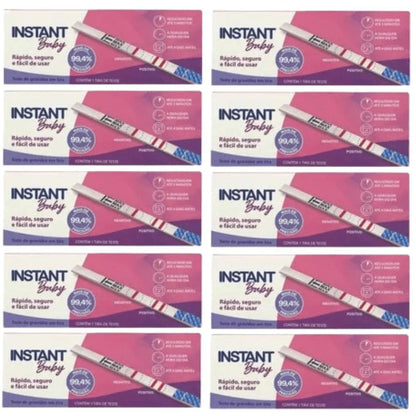 Kit 10 Caixas Teste de Gravidez Instant Baby Tira C/1
