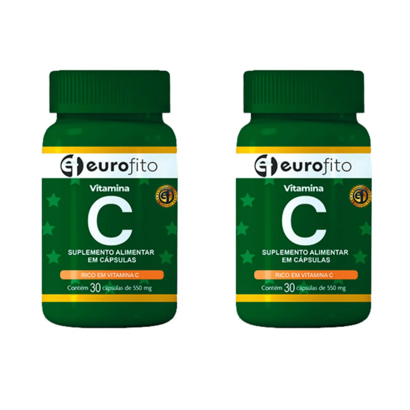 Kit C/2 Vitamina C 30 Cápsulas - Eurofito