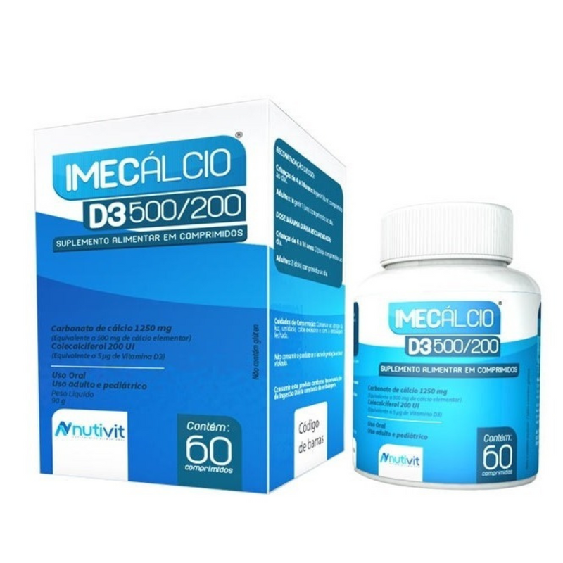 Imecalcio D3 500/200 C/60 Comprimidos - Nutivit