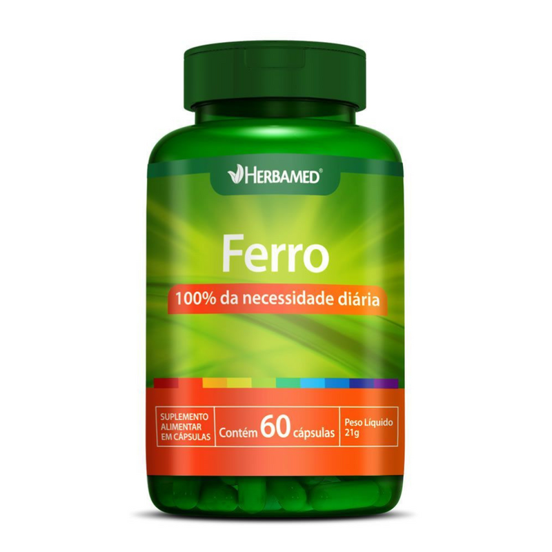 Ferro C/60 Cápsulas Prevenção da Anemia - Herbamed