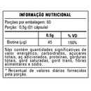 Biotina B7 Dose Máxima C/60 Cápsulas - Flora Nativa