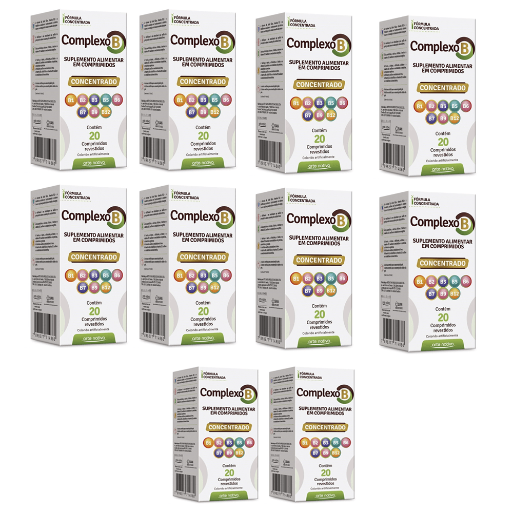 Kit Complexo B Concentrado Arte Nativa com 10 unidades