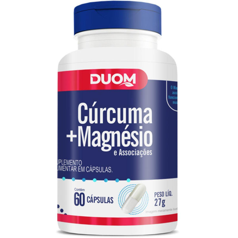 Cúrcuma + Magnesio e Associações C/60 Cápsulas - Duom