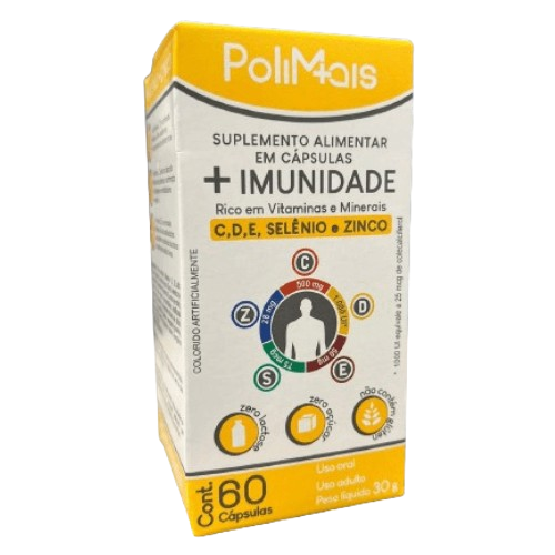 Kit C/3 PoliMais + Imunidade C/60 Cápsulas - Nutriex