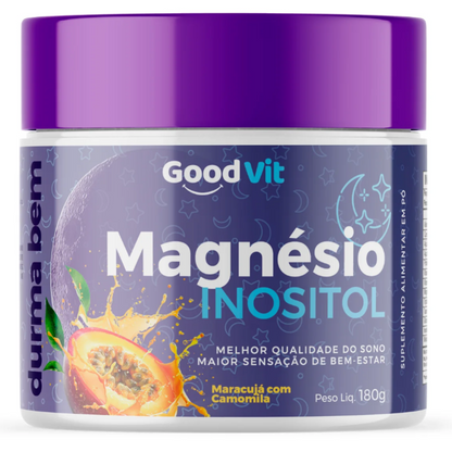 Magnésio Inositol 180g Equilíbrio Mental, Energia e Bem-Estar - Good Vit