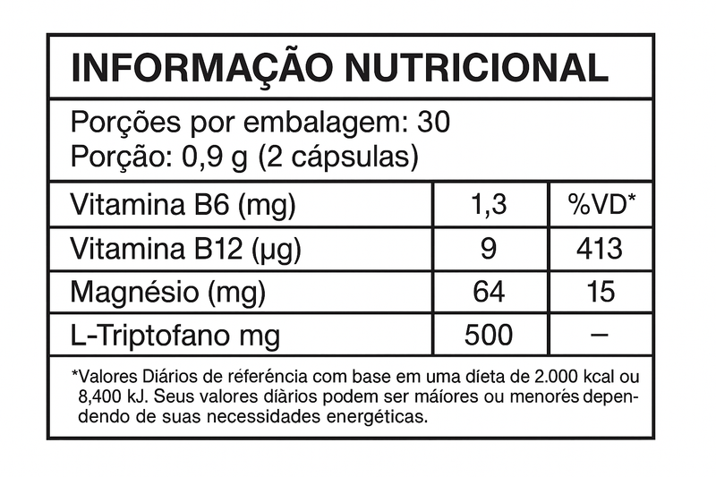 L-Tripofano 500mg C/60 Cápsulas - Herbamed