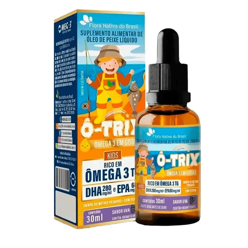 Ô-Trix Ômega 3 Em Gotas Infantil 30ml UVA - Flora Nativa
