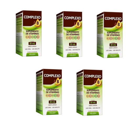 Kit C/5 Complexo B Solução 30ml - Arte Nativa
