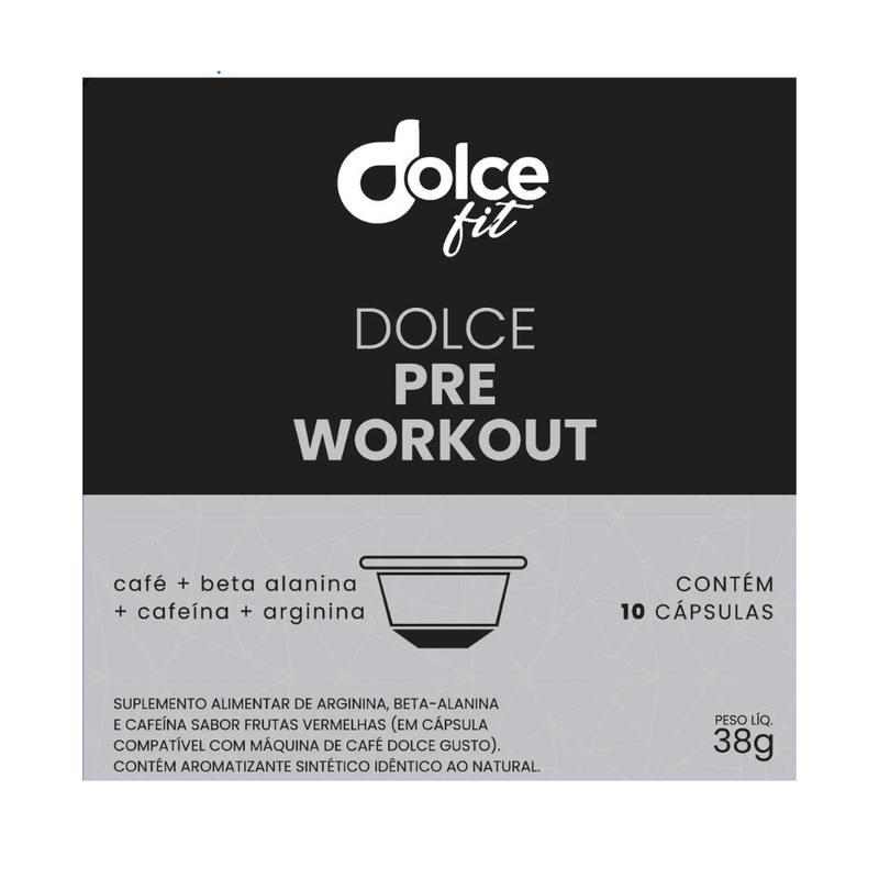Dolce fit Pre Workout C/10 Cápsulas 38g