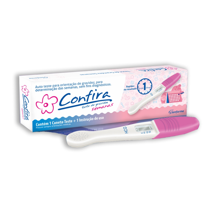 Teste de Gravides Confira Semanas C/1