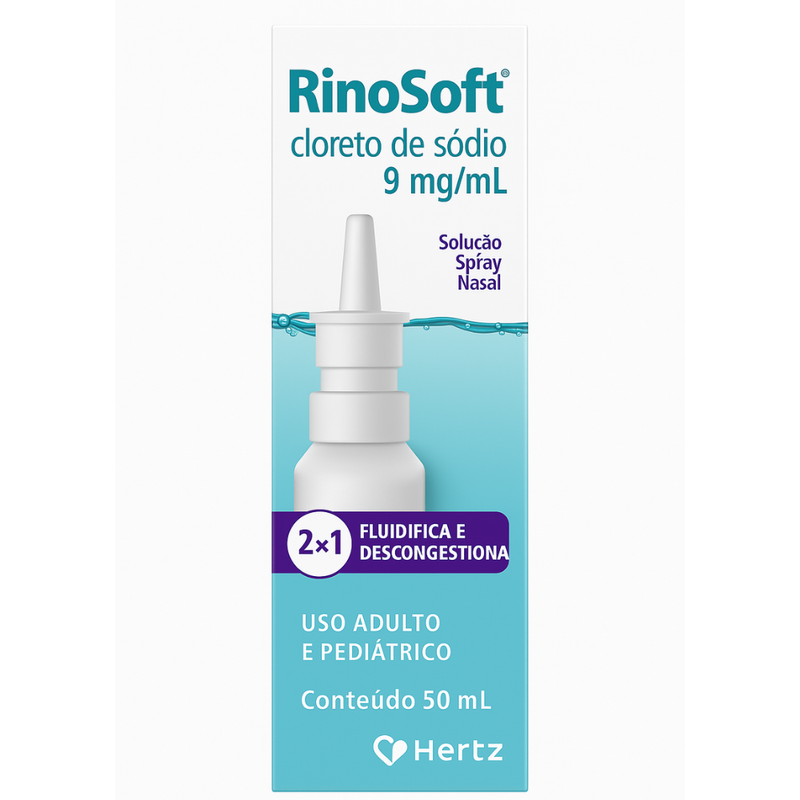 RinoSoft Cloreto de Magnésio 2 Em 1 Spray 50ml - Hertz