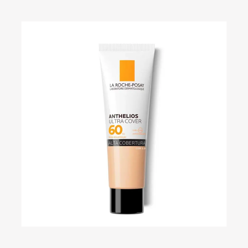 Protetor Solar Facial La Roche-Posay Anthelios Ultra Cover FPS 60 Cor 2.0 Proteção para Tom Claro 30g