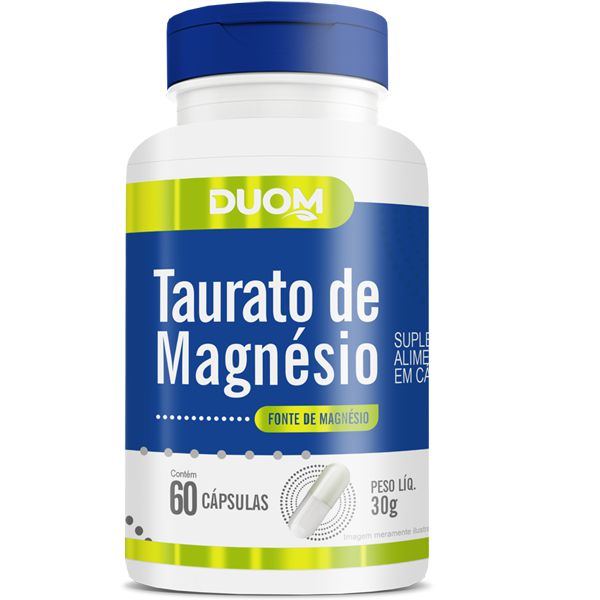 Taurato de Magnésio C/60 Cápsulas - Duom
