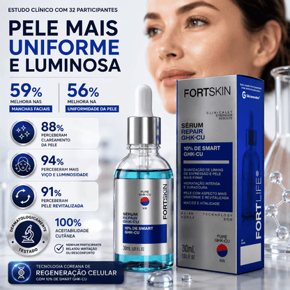 Kit com 2 Séruns GHK-Cu 10% Smart Repair 30ml - FortLife