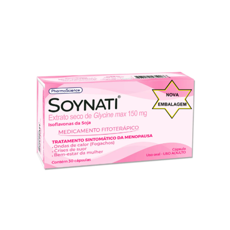 Soynati 150mg para Menopausa 30 Cápsulas PharmaScience