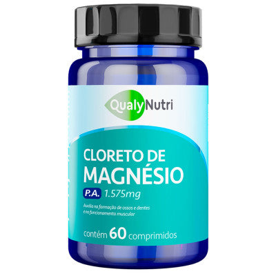 Cloreto de Magnésio P.A. 1575mg c/60 Comprimidos - Qualy Nutri