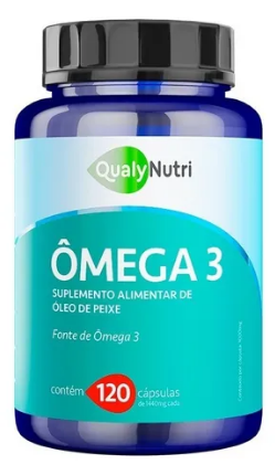 Ômega 3 1000mg C/120 Cápsulas - Cérebro e Imunidade - Qualy Nutri