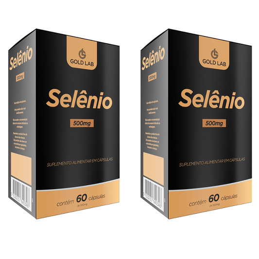 Kit C/2 Selênio 500mg C/60 cápsulas - Gold Lab