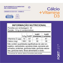Cálcio + Vitamina D3 1600mg 60 Comprimidos Fortlife Sem Sabor