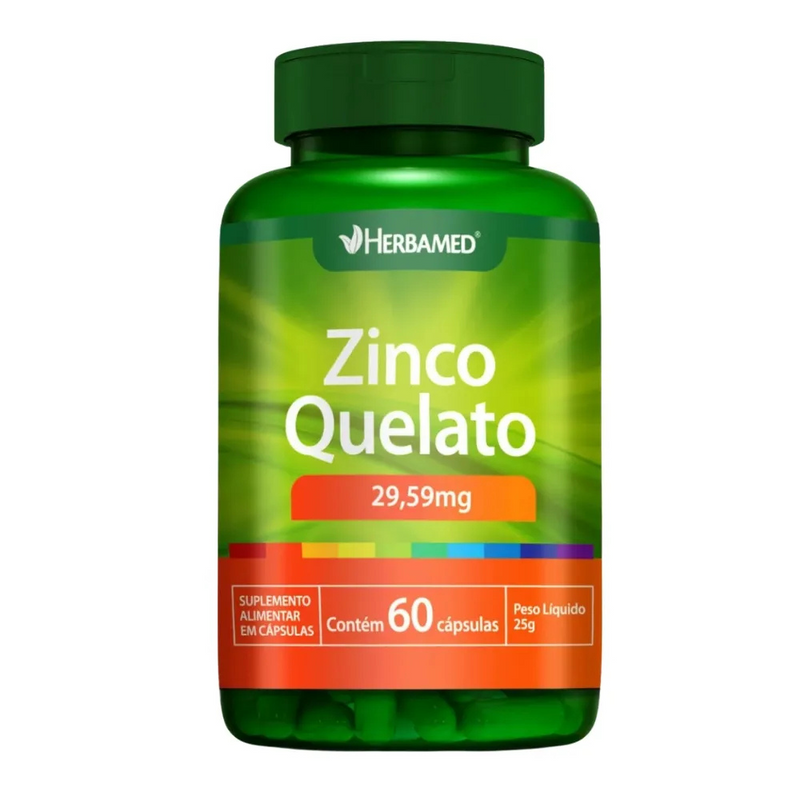 Zinco Quelato C/60 Cápsulas - Herbamed