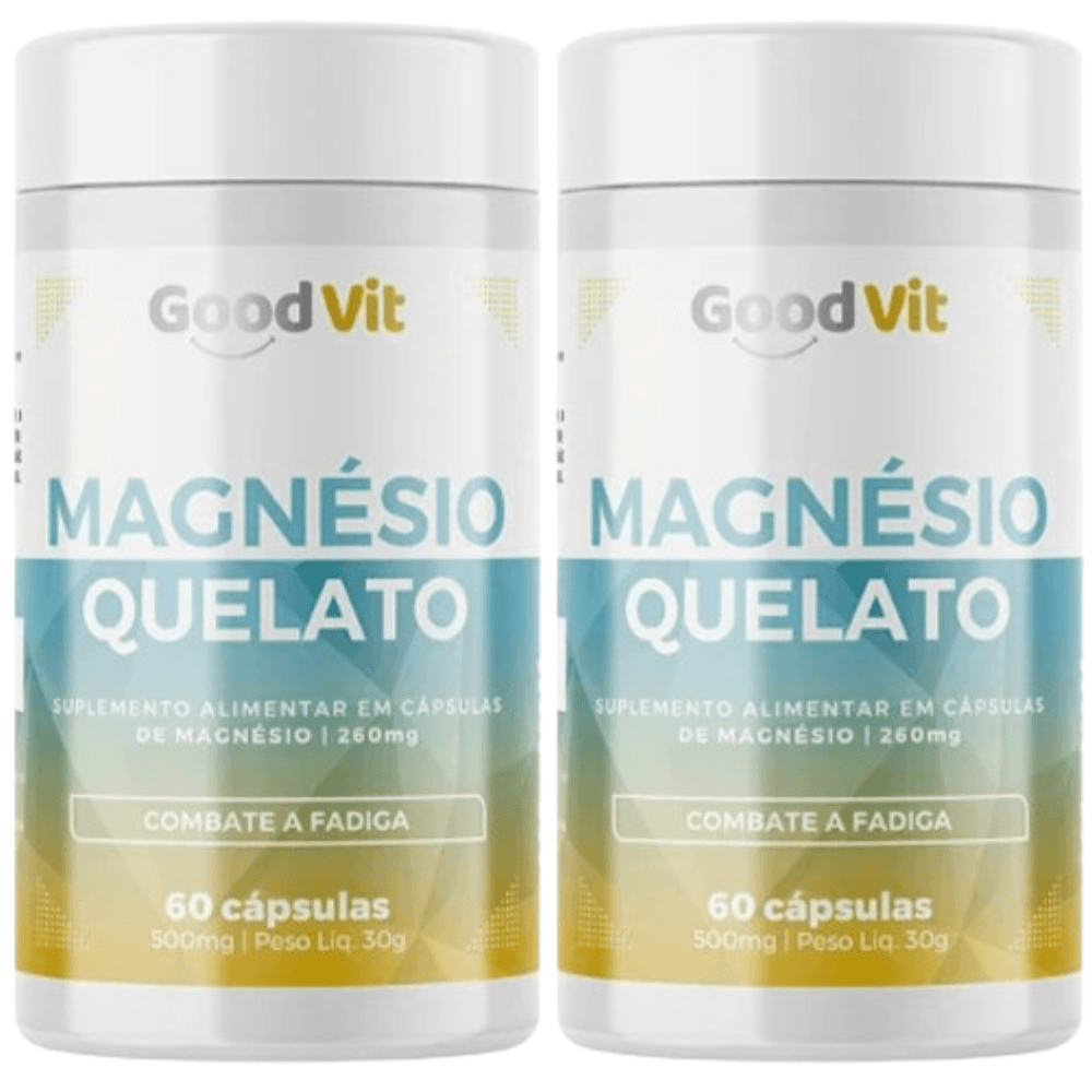 Kit C/2 Magnésio Quelato C/60 Cápsulas - Good Vit