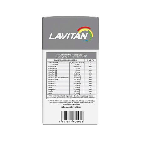 Lavitan Vitalidade 50+ C/60 Comprimidos