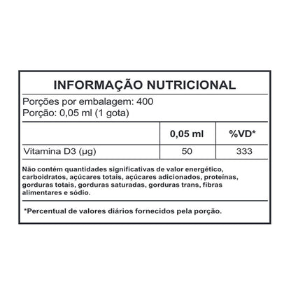 D‑Pro Vita 2000UI 20 mL Imunidade e Saúde dos Ossos - Herbamed