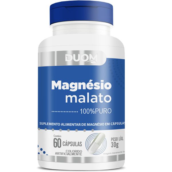 Magnésio Malato  100% C/60 Cápsulas - Duom