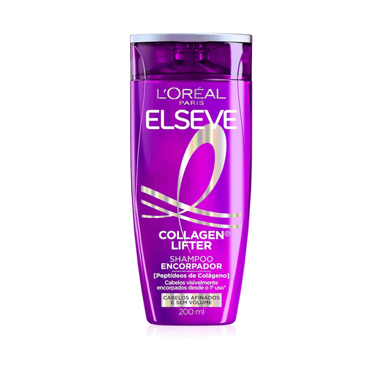 L'Oréal Paris Elseve Collagen Lifter Shampoo 200ml para cabelos finos e sem volume.