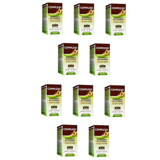 Kit C/10 Complexo B Solução 30ml - Arte Nativa