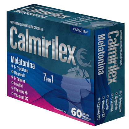 Calmirilex Melatonina 7 em 1 C/60 Cápsulas - Vita Blue