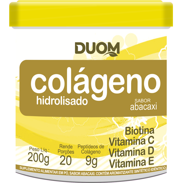 Colágeno Hidrolisado Abacaxi 200G - Duom