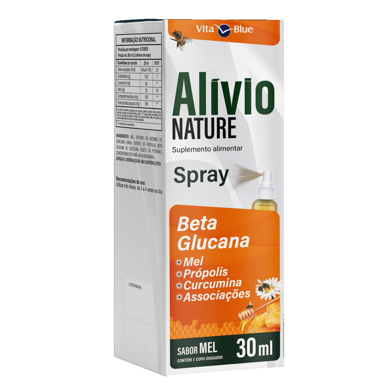 Alívio Nature Spray Sabor Mel 30ml - Vita Blue
