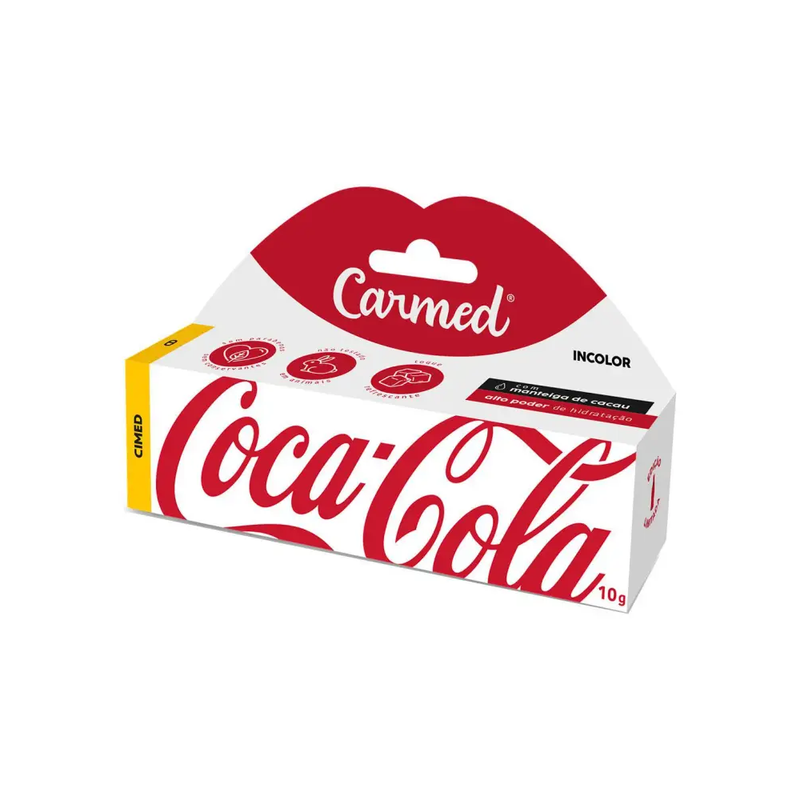 Protetor Labial Carmed Coca Cola  Incolor com 10g