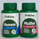 Kit Poliday Homem & Mulher - C/60 Cápsulas Cada - Domina Farma