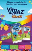 Vita SuprAZ Chocolix Solução 120 mL Sabor Algodão Doce - Suplemento Infantil Vitaminas e Minerais
