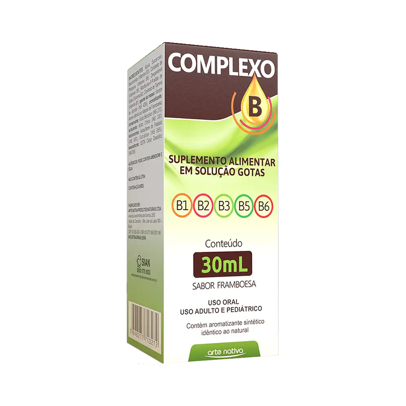 Vitamina Complexo B Energia em Gotas 30ml Arte Nativa
