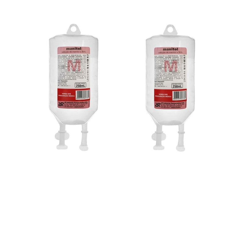 Kit C/2 Manitol Solução 20% 250ML - JP