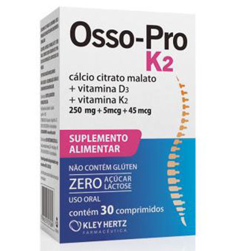 Osso-Pro K2 Caixa C/30 Comprimidos - Kley Hertz