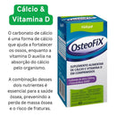 Kit 3 Caixas OsteoFix Cálcio D3 1250mg 200UI 60 Comprimidos