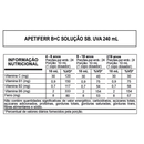 Apetiteee BC Uva 240ml Prevent Pharma Vitamina C B1 B2 B6