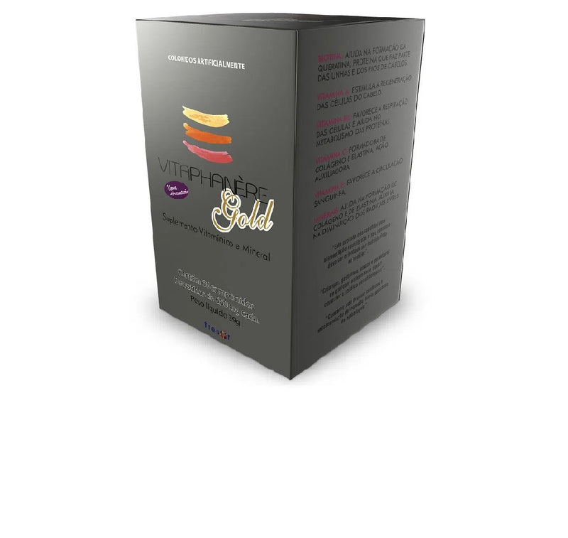 Vitaphanère Gold Cabelos e Unhas 650mg 60 Comprimidos