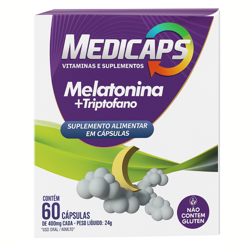Medicaps Melatonina + Triptofano C/60 Cápsulas