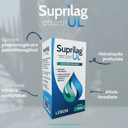 Kit C3 Suprilag UL Colírio 10mL Alívio para Olhos Secos e Irritados