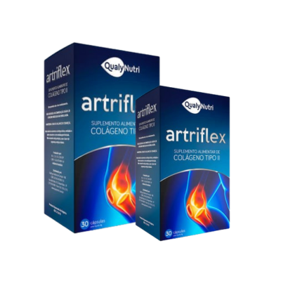 Kit C/2 Artriflex Colágeno Tipo II 40mg C/30 Cápsulas - Qualy Nutri