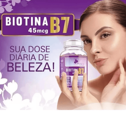 Biotina B7 Dose Máxima C/60 Cápsulas - Flora Nativa