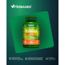 Cafeína 200mg C/60 Cápsulas - Energia, Foco e Desempenho - Herbamed
