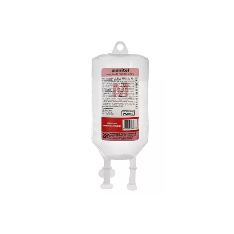 Solução de Manitol 20% Frasco de 250ml Diurético JP Farma