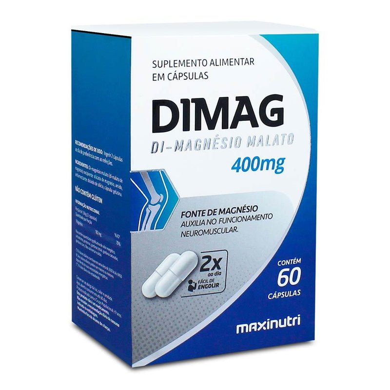 Dimag Dimalato De Magnésio 400MG C/60 Cápsulas